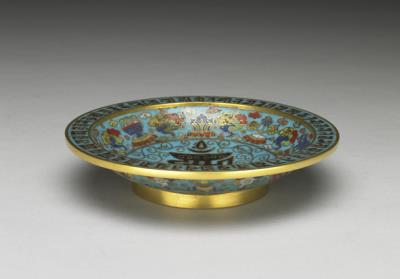 图片[2]-Cloisonne dish with Sanskrit inscription, Qianlong reign (1736-1795), Qing dynasty-China Archive